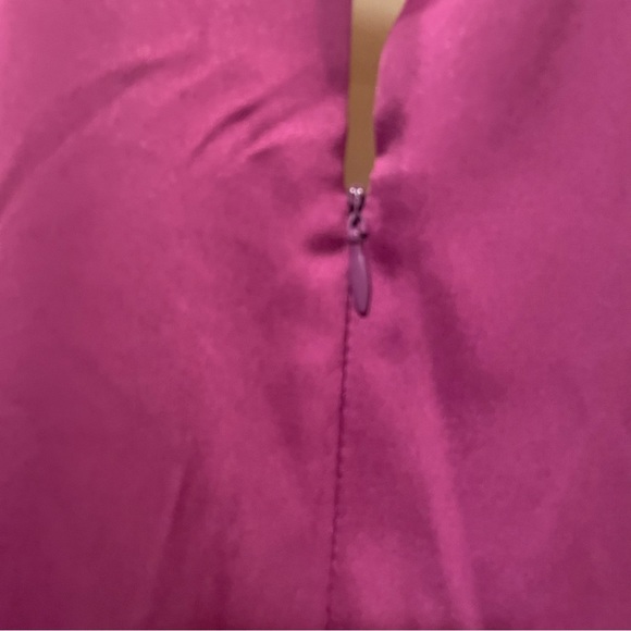 Lulus Spaghetti Strap Dress Satin Magenta Size Large Style #SND001003 - Picture 11 of 11
